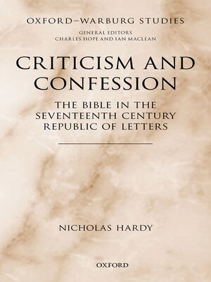 cover image of Criticism and Confession